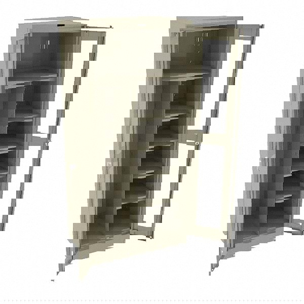 6 Shelf Combination Storage Cabinet